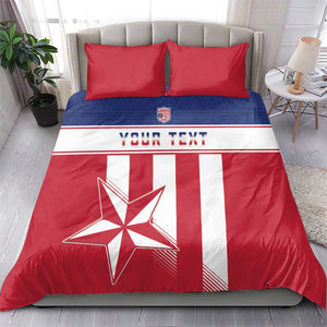 Custom Liberia Football Bedding Set Sporty Style