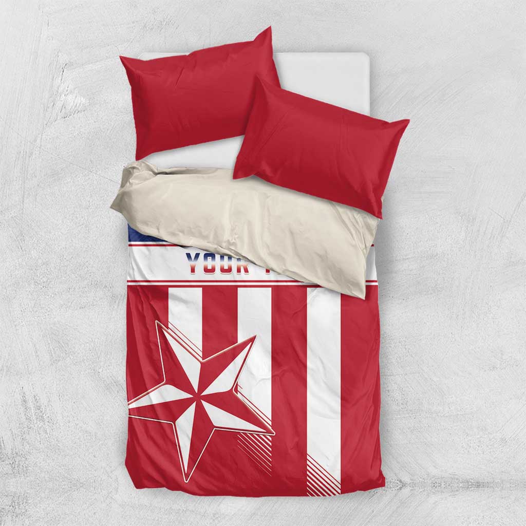 Custom Liberia Football Bedding Set Sporty Style