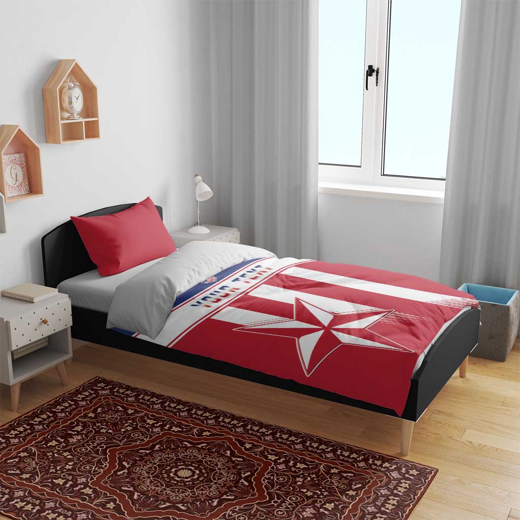 Custom Liberia Football Bedding Set Sporty Style