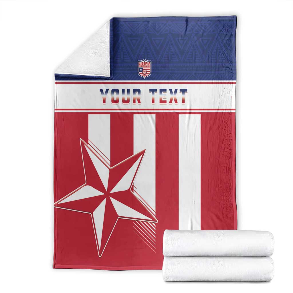 Custom Liberia Football Blanket Sporty Style