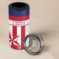 Custom Liberia Football 4 in 1 Can Cooler Tumbler Sporty Style