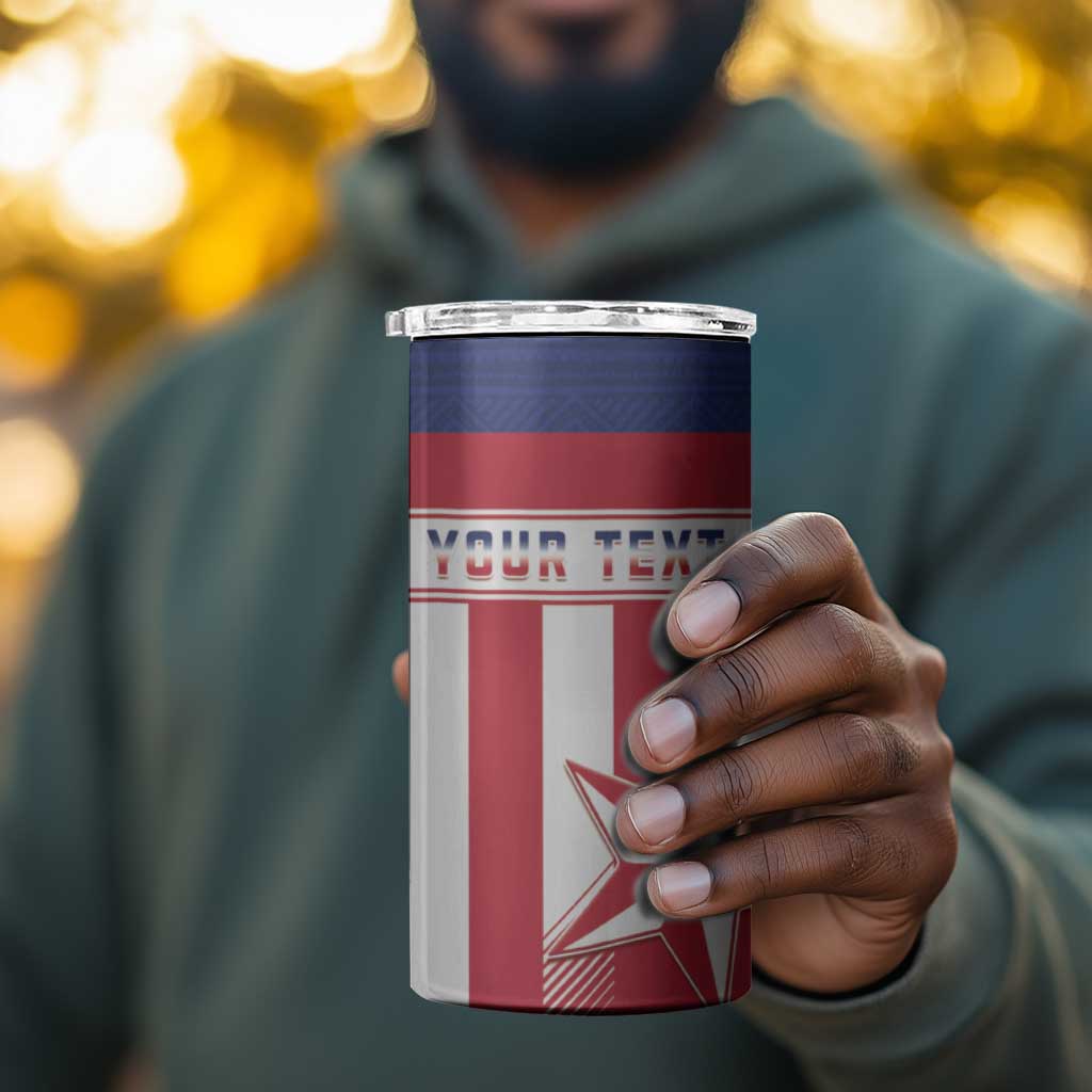 Custom Liberia Football 4 in 1 Can Cooler Tumbler Sporty Style
