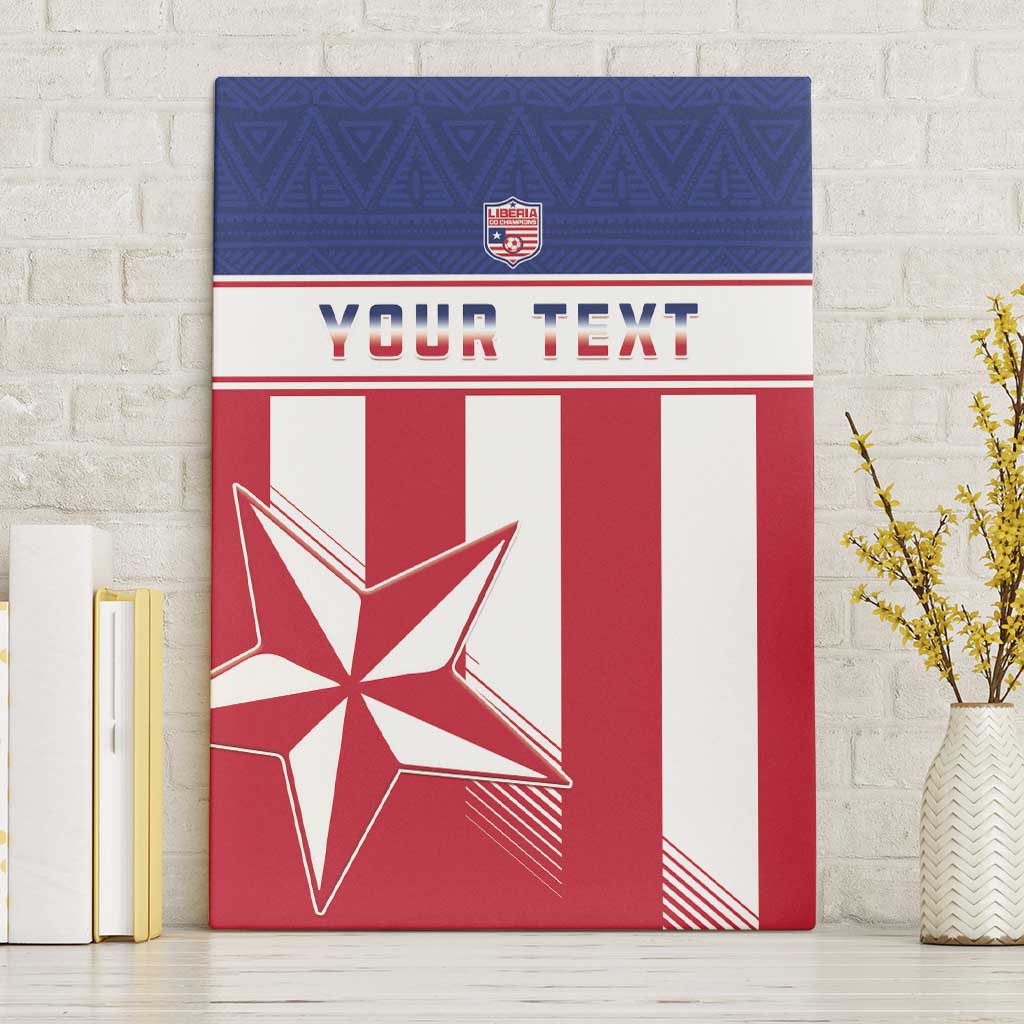 Custom Liberia Football Canvas Wall Art Sporty Style