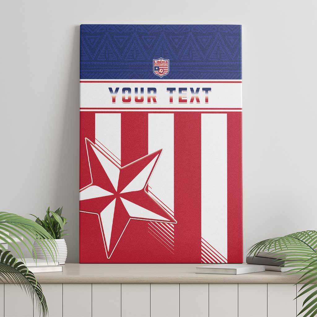 Custom Liberia Football Canvas Wall Art Sporty Style