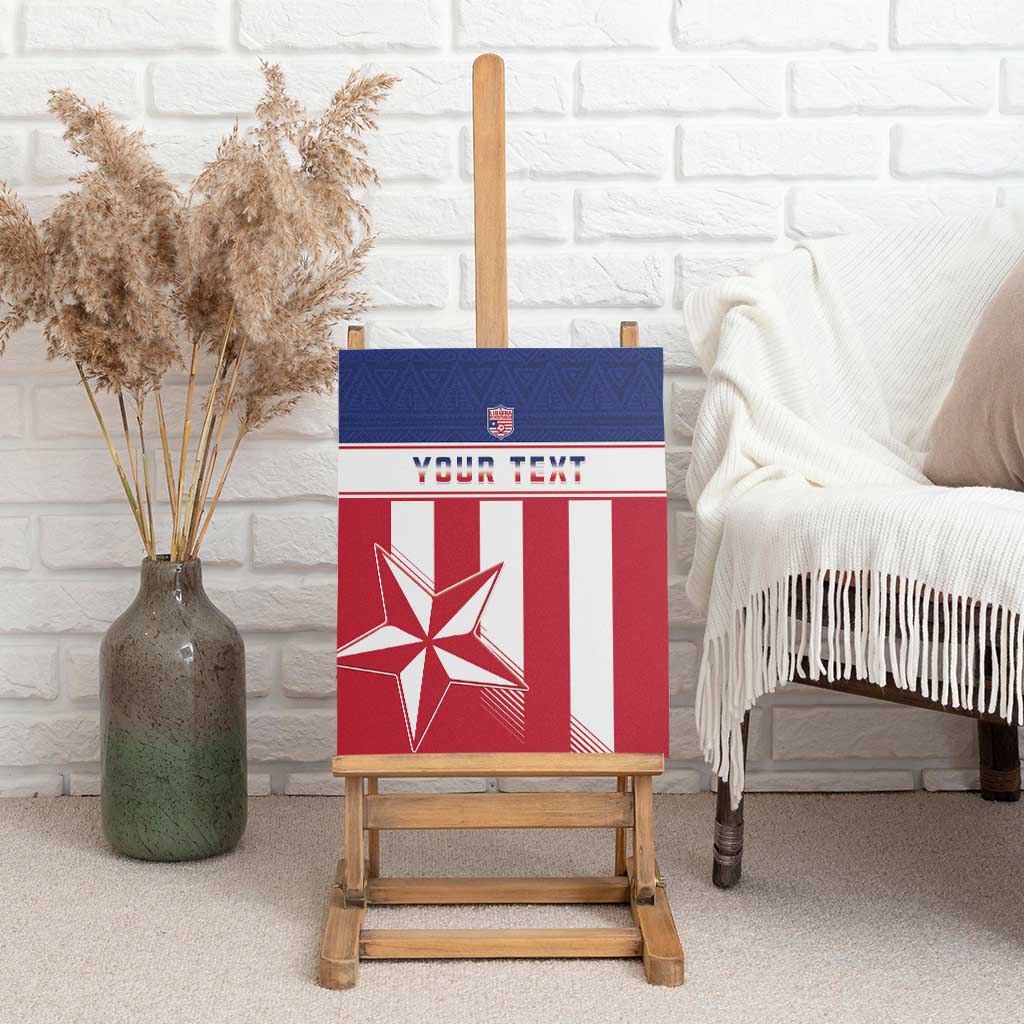 Custom Liberia Football Canvas Wall Art Sporty Style