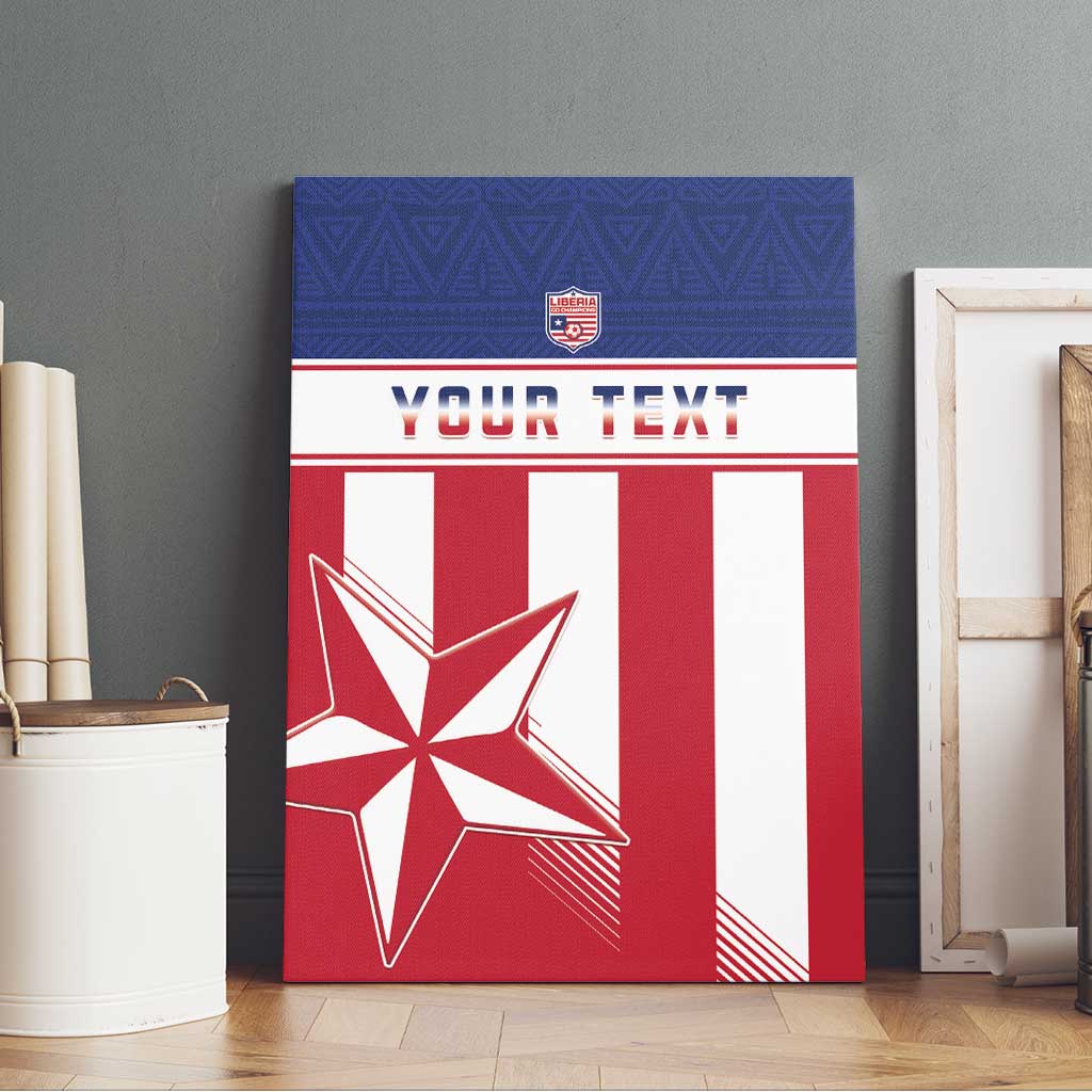 Custom Liberia Football Canvas Wall Art Sporty Style