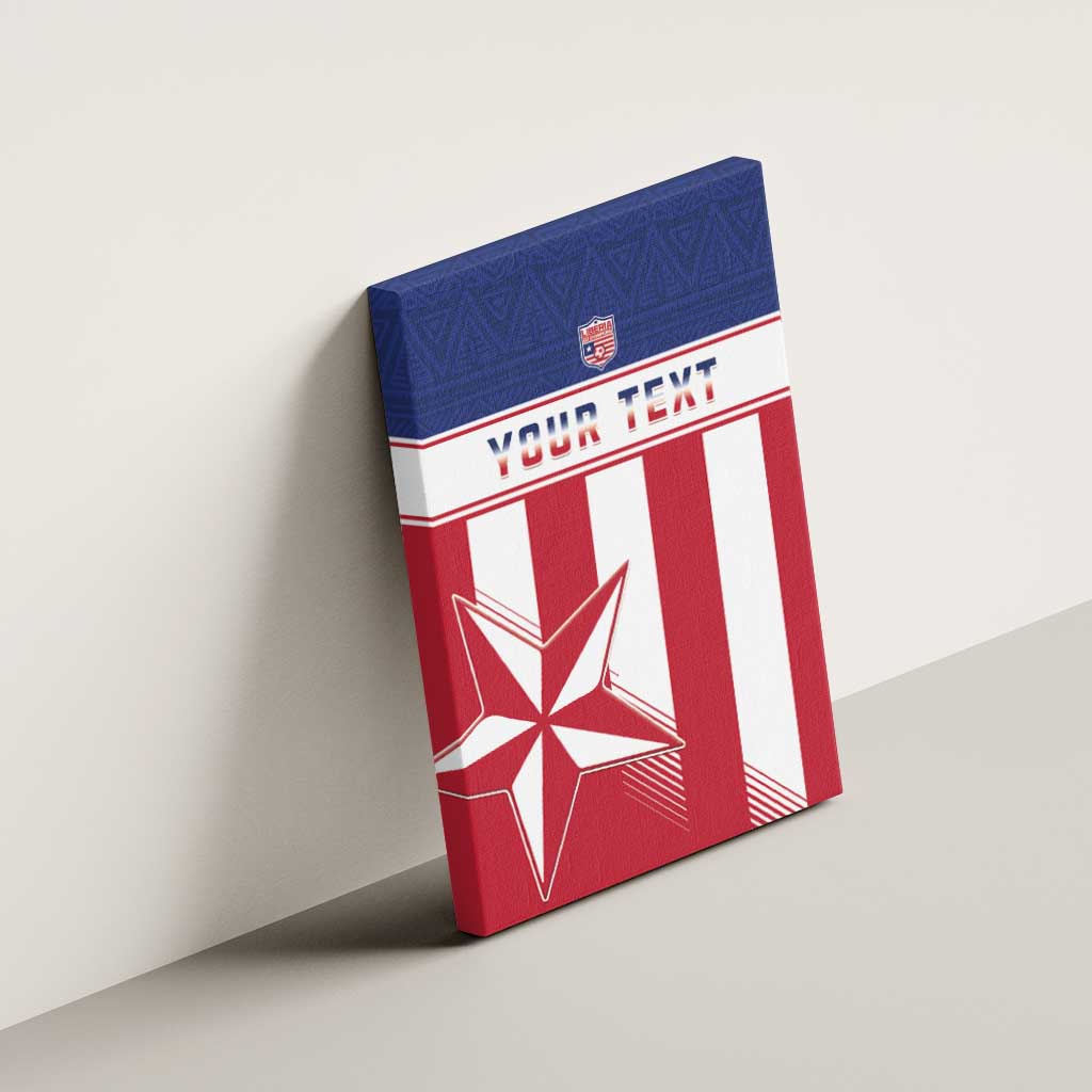 Custom Liberia Football Canvas Wall Art Sporty Style