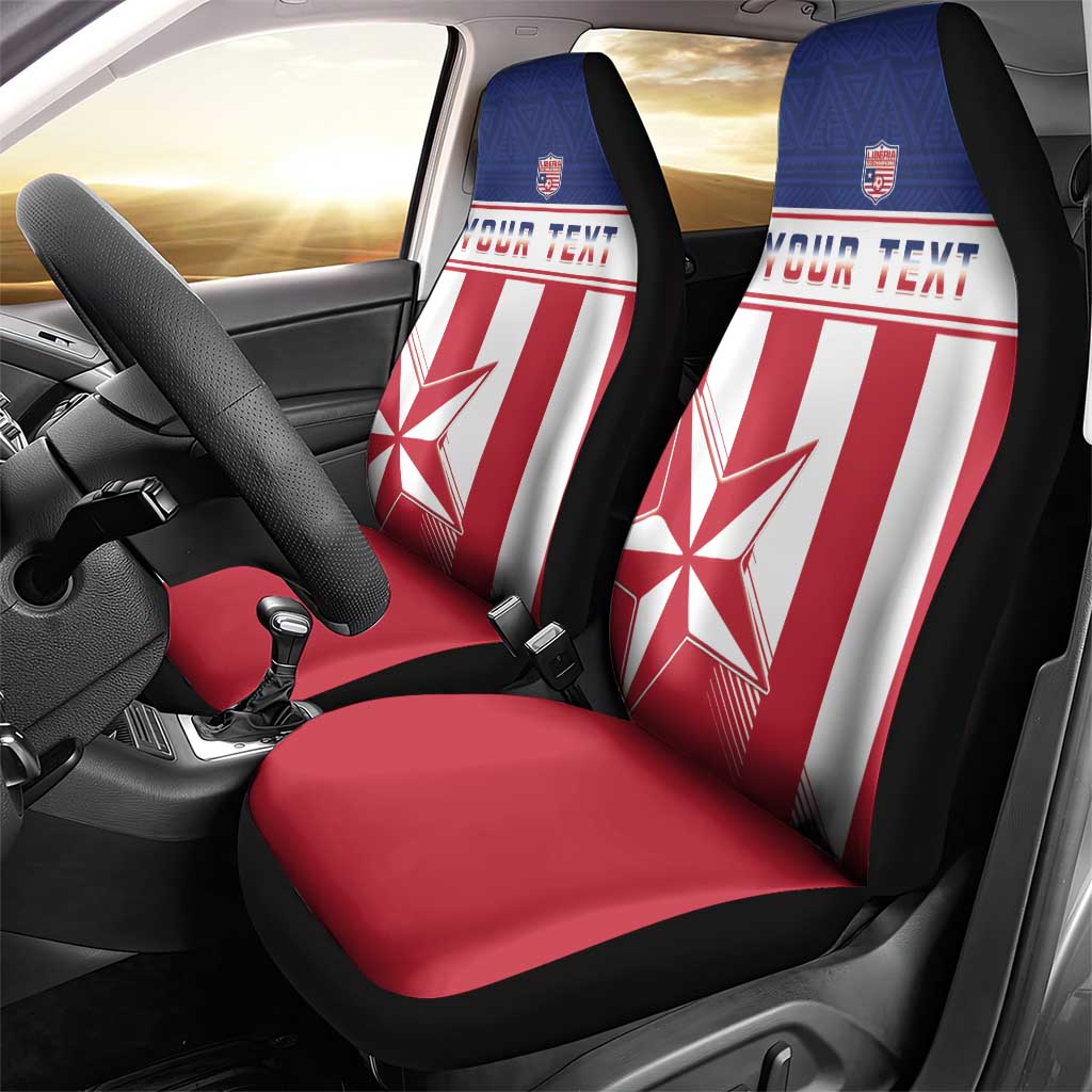 Custom Liberia Football Car Seat Cover Sporty Style