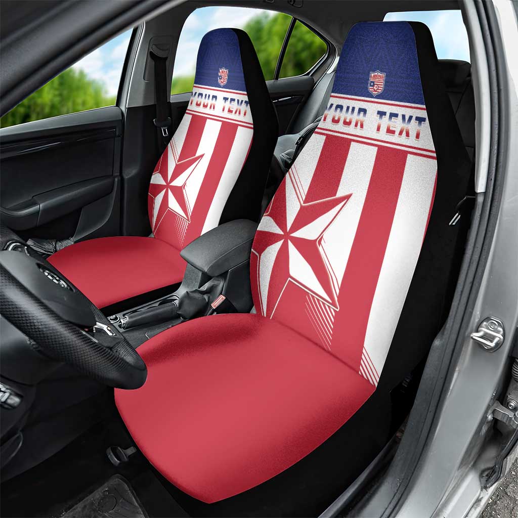 Custom Liberia Football Car Seat Cover Sporty Style