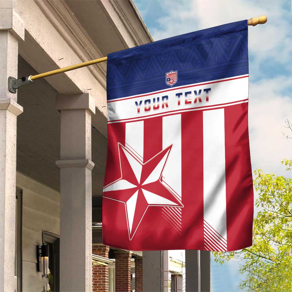 Custom Liberia Football Garden Flag Sporty Style