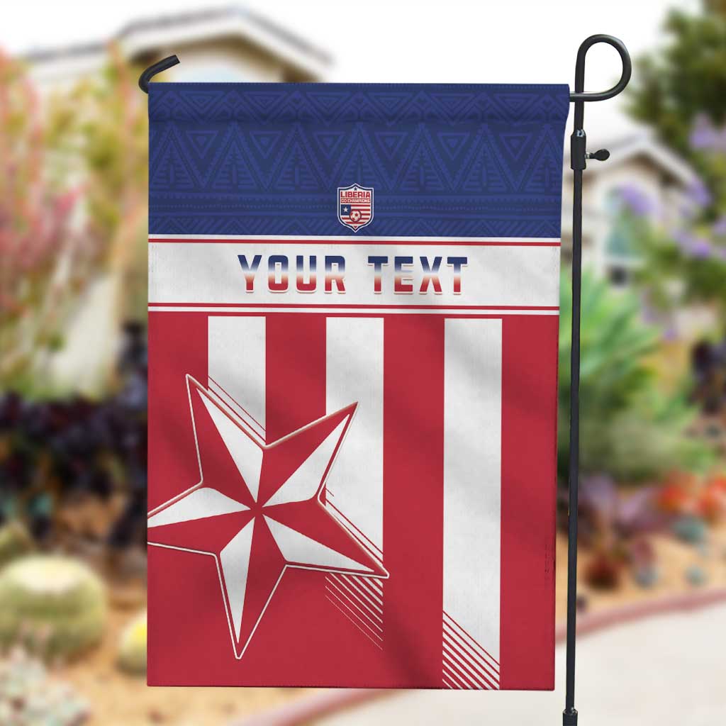 Custom Liberia Football Garden Flag Sporty Style