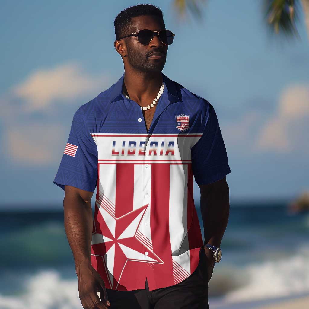 Custom Liberia Football Hawaiian Shirt Sporty Style