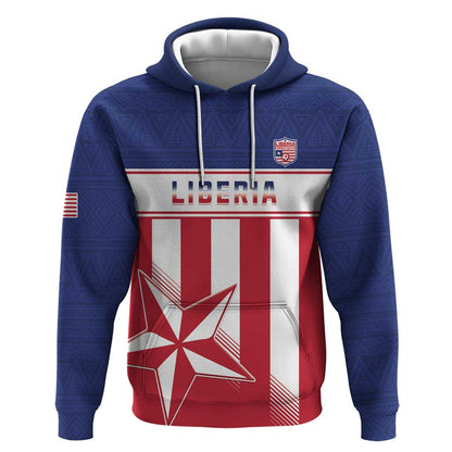 Custom Liberia Football Hoodie Sporty Style
