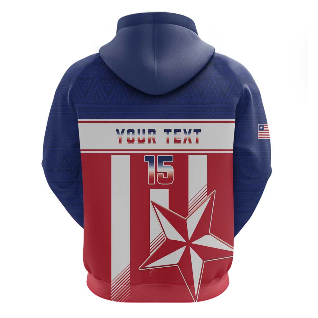 Custom Liberia Football Hoodie Sporty Style