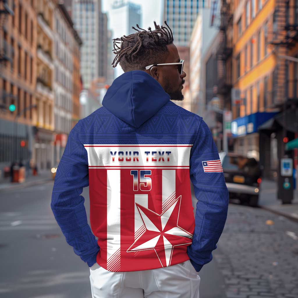 Custom Liberia Football Hoodie Sporty Style