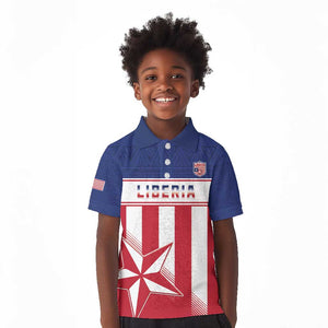 Custom Liberia Football Kid Polo Shirt Sporty Style