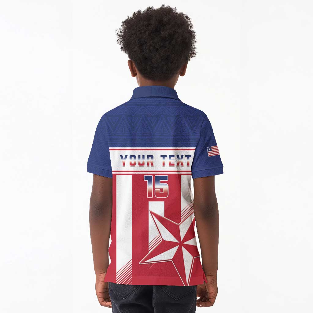 Custom Liberia Football Kid Polo Shirt Sporty Style
