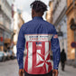 Custom Liberia Football Long Sleeve Button Shirt Sporty Style