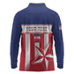 Custom Liberia Football Long Sleeve Polo Shirt Sporty Style