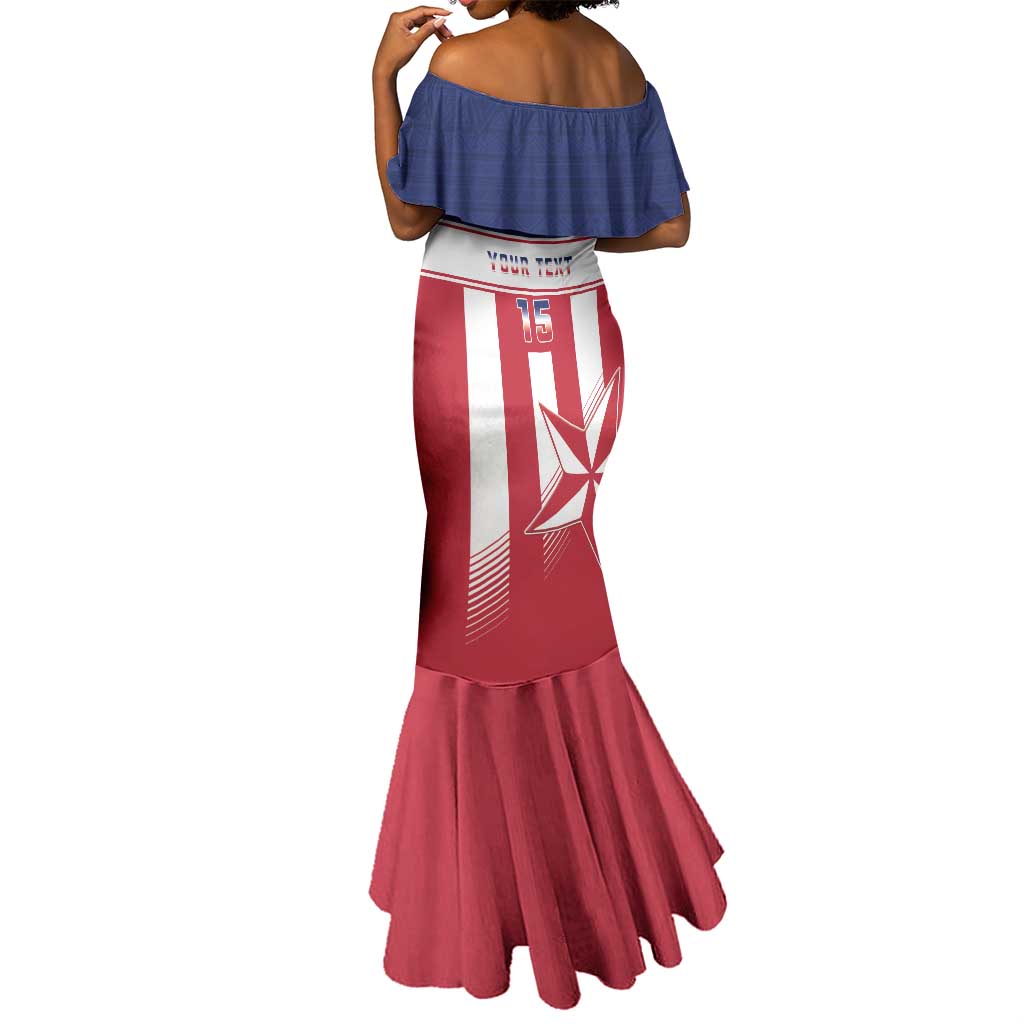 Custom Liberia Football Mermaid Dress Sporty Style