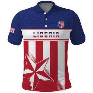 Custom Liberia Football Polo Shirt Sporty Style