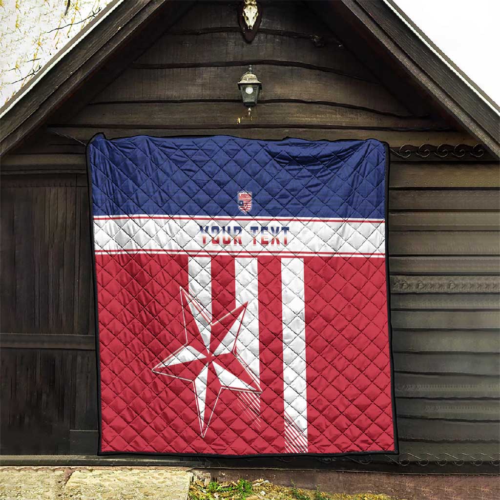 Custom Liberia Football Quilt Sporty Style