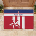 Custom Liberia Football Rubber Doormat Sporty Style