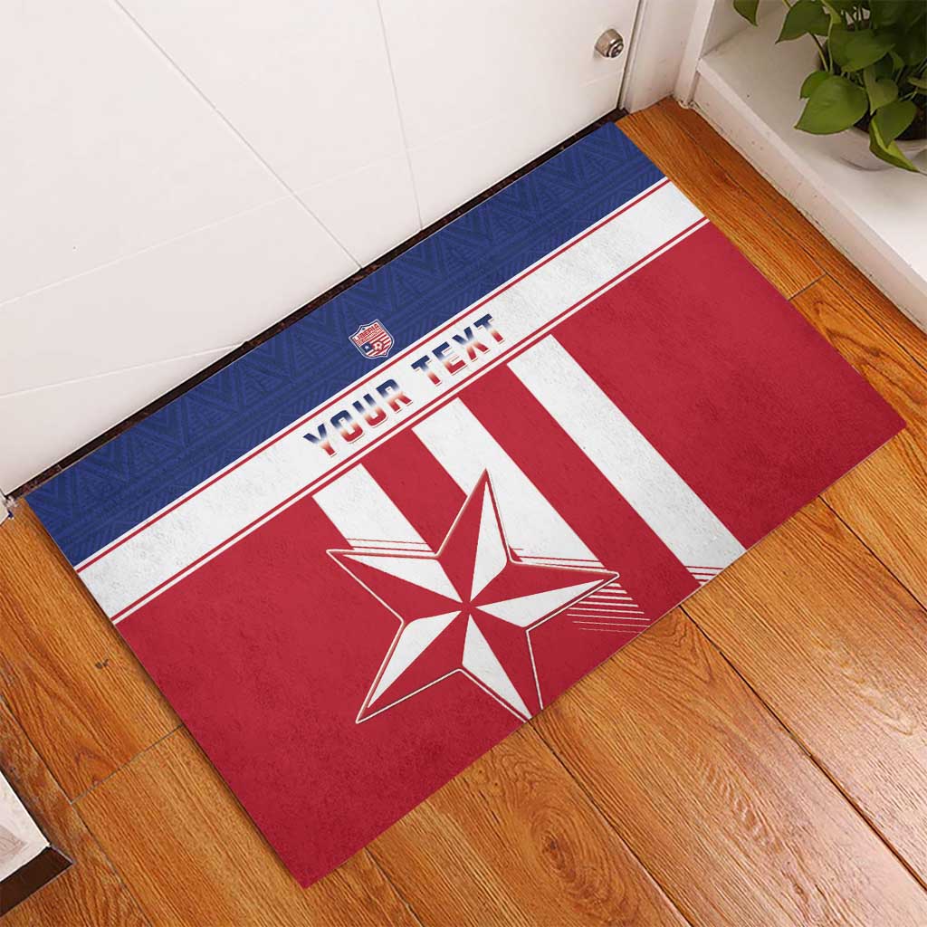 Custom Liberia Football Rubber Doormat Sporty Style