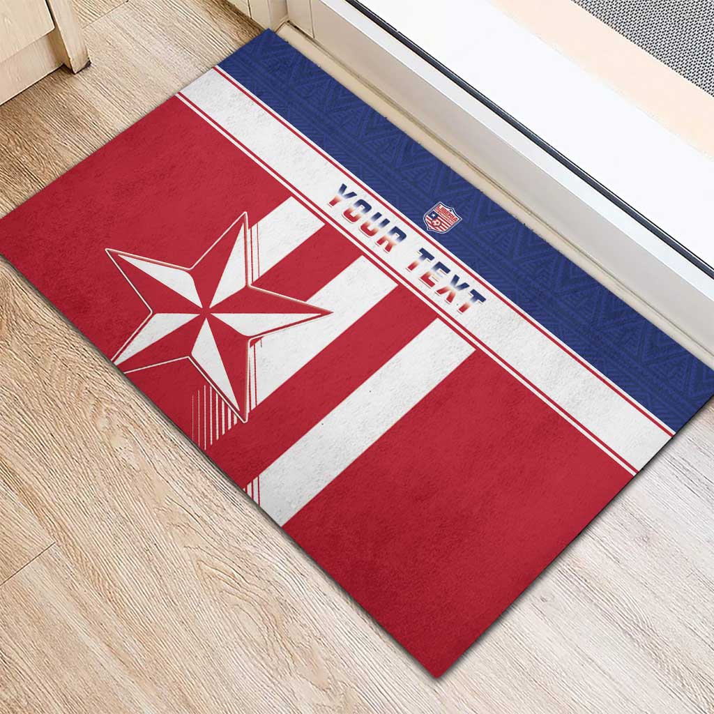 Custom Liberia Football Rubber Doormat Sporty Style