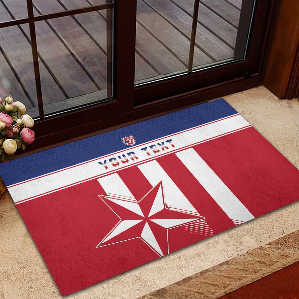 Custom Liberia Football Rubber Doormat Sporty Style