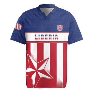 Custom Liberia Football Rugby Jersey Sporty Style