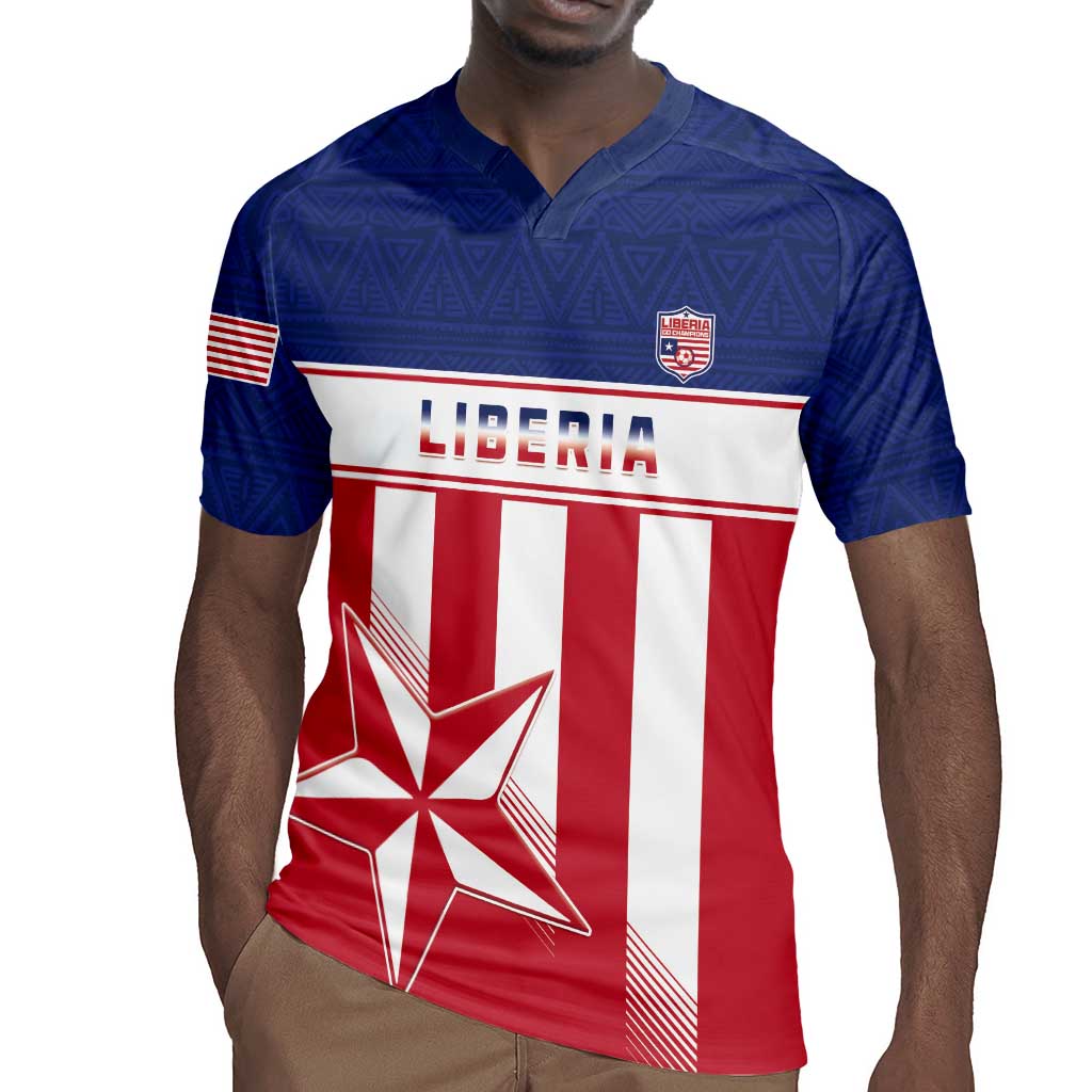 Custom Liberia Football Rugby Jersey Sporty Style
