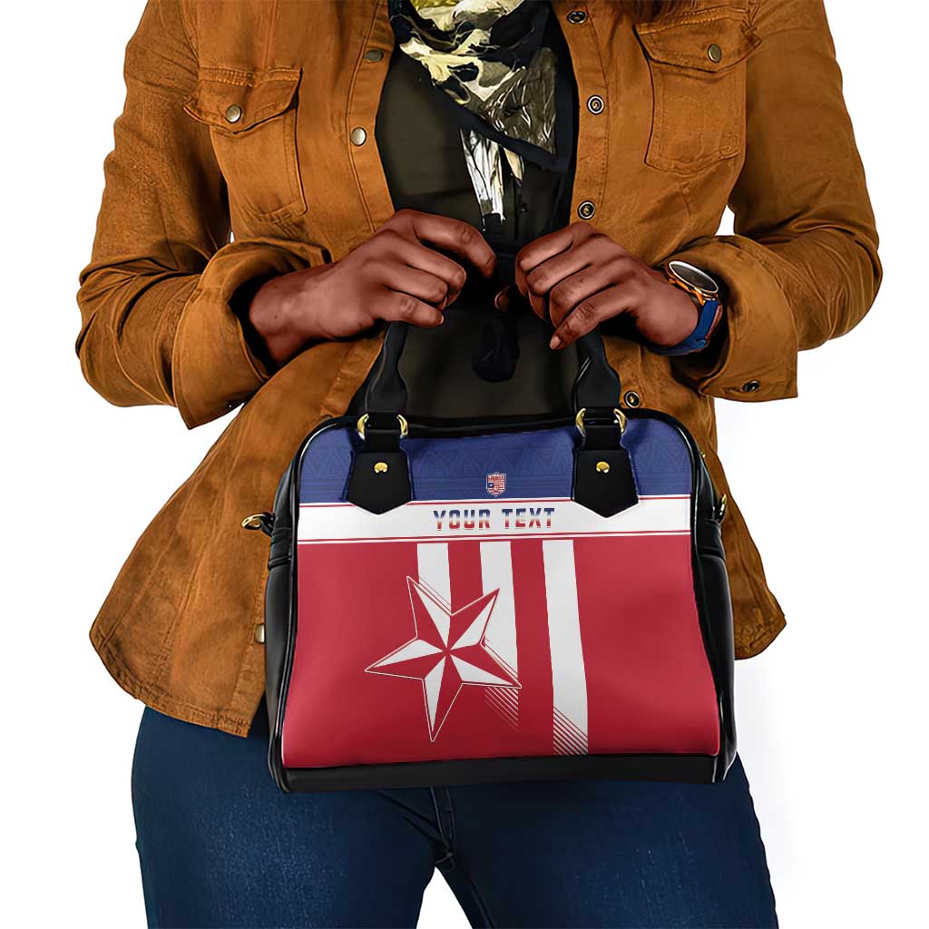 Custom Liberia Football Shoulder Handbag Sporty Style
