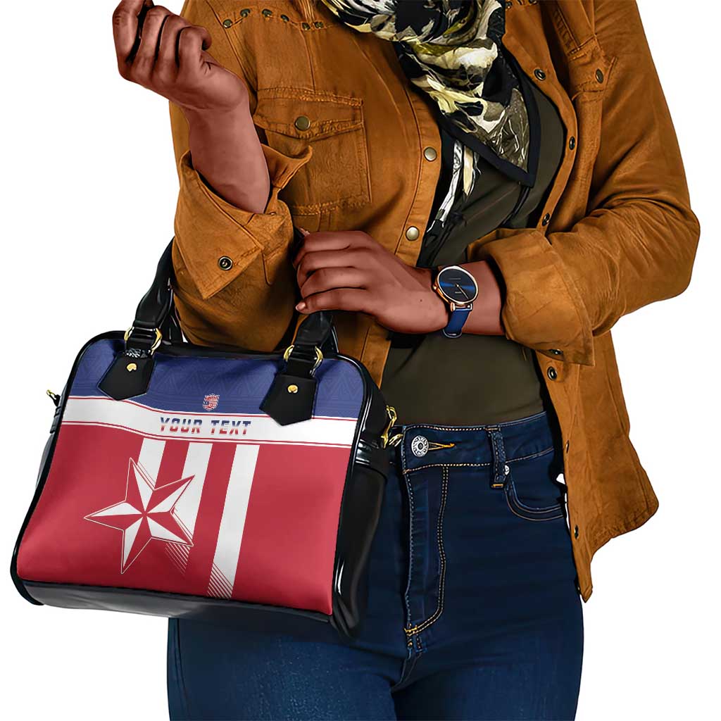 Custom Liberia Football Shoulder Handbag Sporty Style