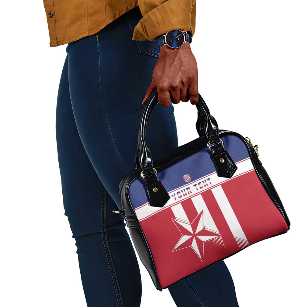 Custom Liberia Football Shoulder Handbag Sporty Style