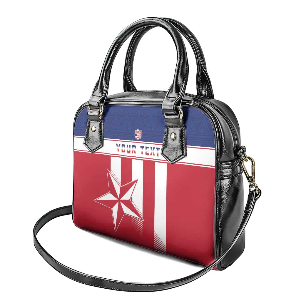 Custom Liberia Football Shoulder Handbag Sporty Style