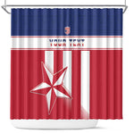 Custom Liberia Football Shower Curtain Sporty Style