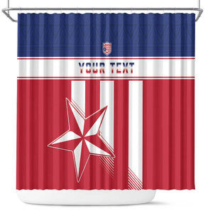 Custom Liberia Football Shower Curtain Sporty Style