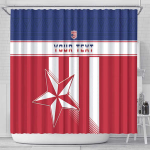 Custom Liberia Football Shower Curtain Sporty Style
