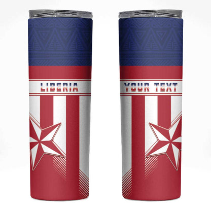 Custom Liberia Football Skinny Tumbler Sporty Style