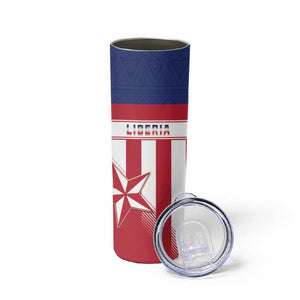 Custom Liberia Football Skinny Tumbler Sporty Style