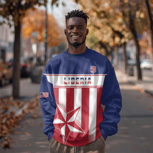 Custom Liberia Football Sweatshirt Sporty Style