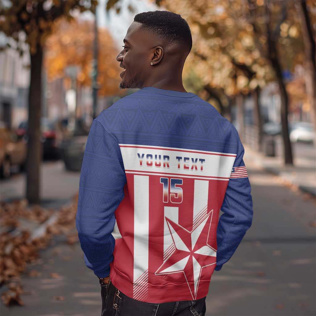 Custom Liberia Football Sweatshirt Sporty Style