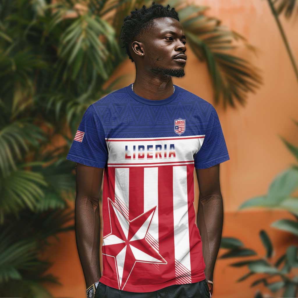 Custom Liberia Football T shirt Sporty Style