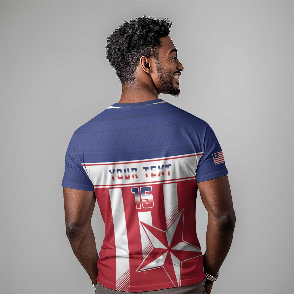 Custom Liberia Football T shirt Sporty Style