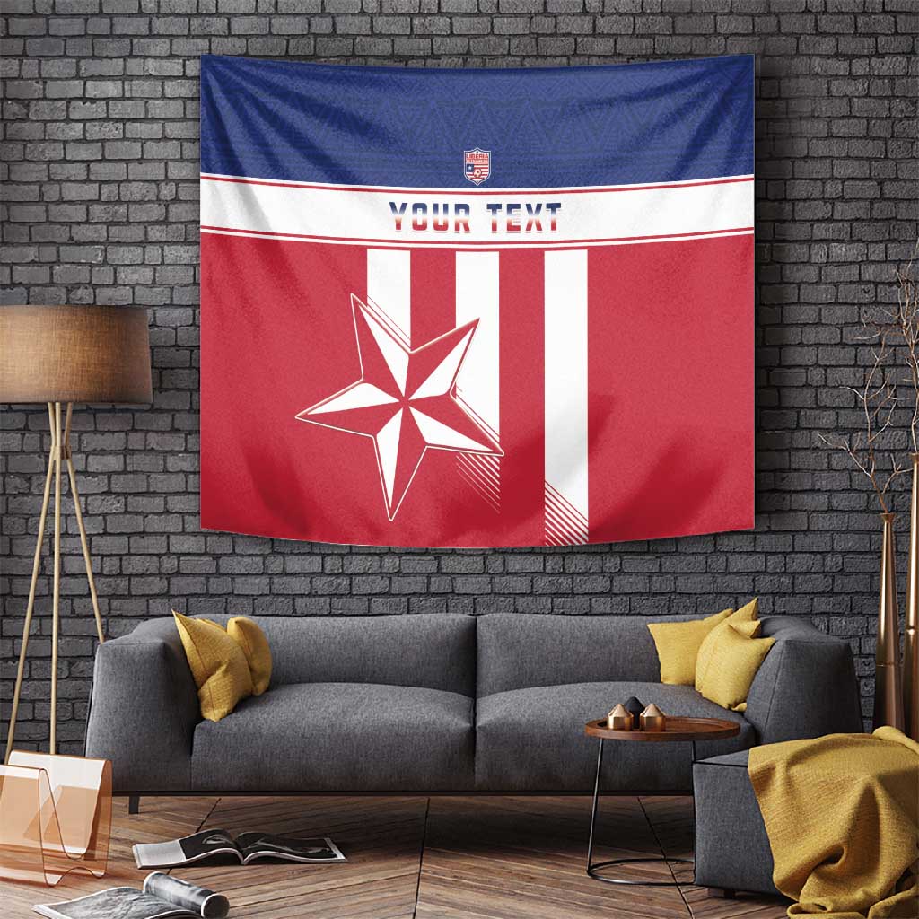 Custom Liberia Football Tapestry Sporty Style