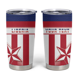 Custom Liberia Football Tumbler Cup Sporty Style