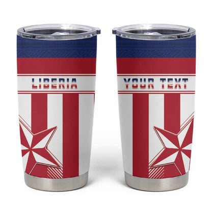 Custom Liberia Football Tumbler Cup Sporty Style