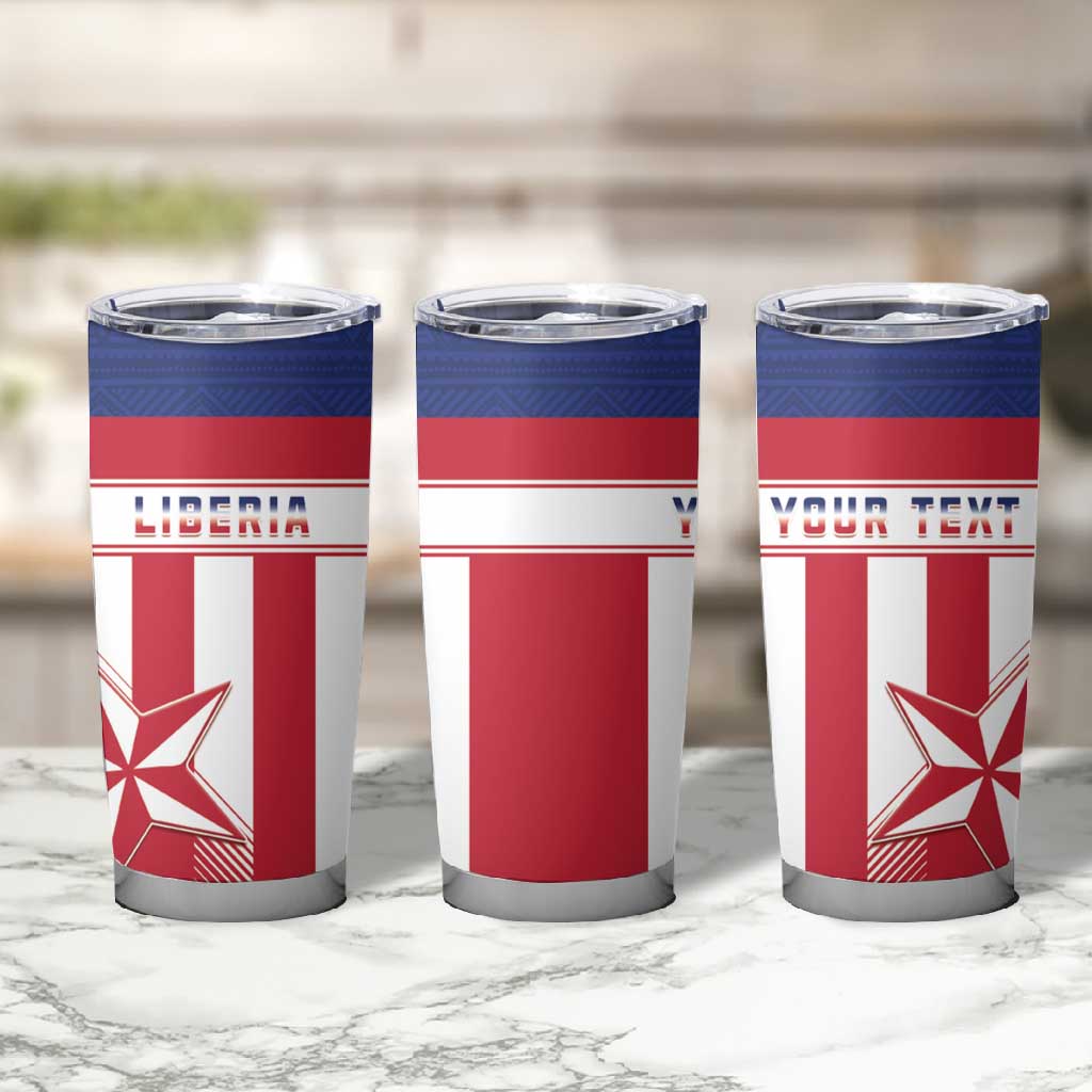 Custom Liberia Football Tumbler Cup Sporty Style