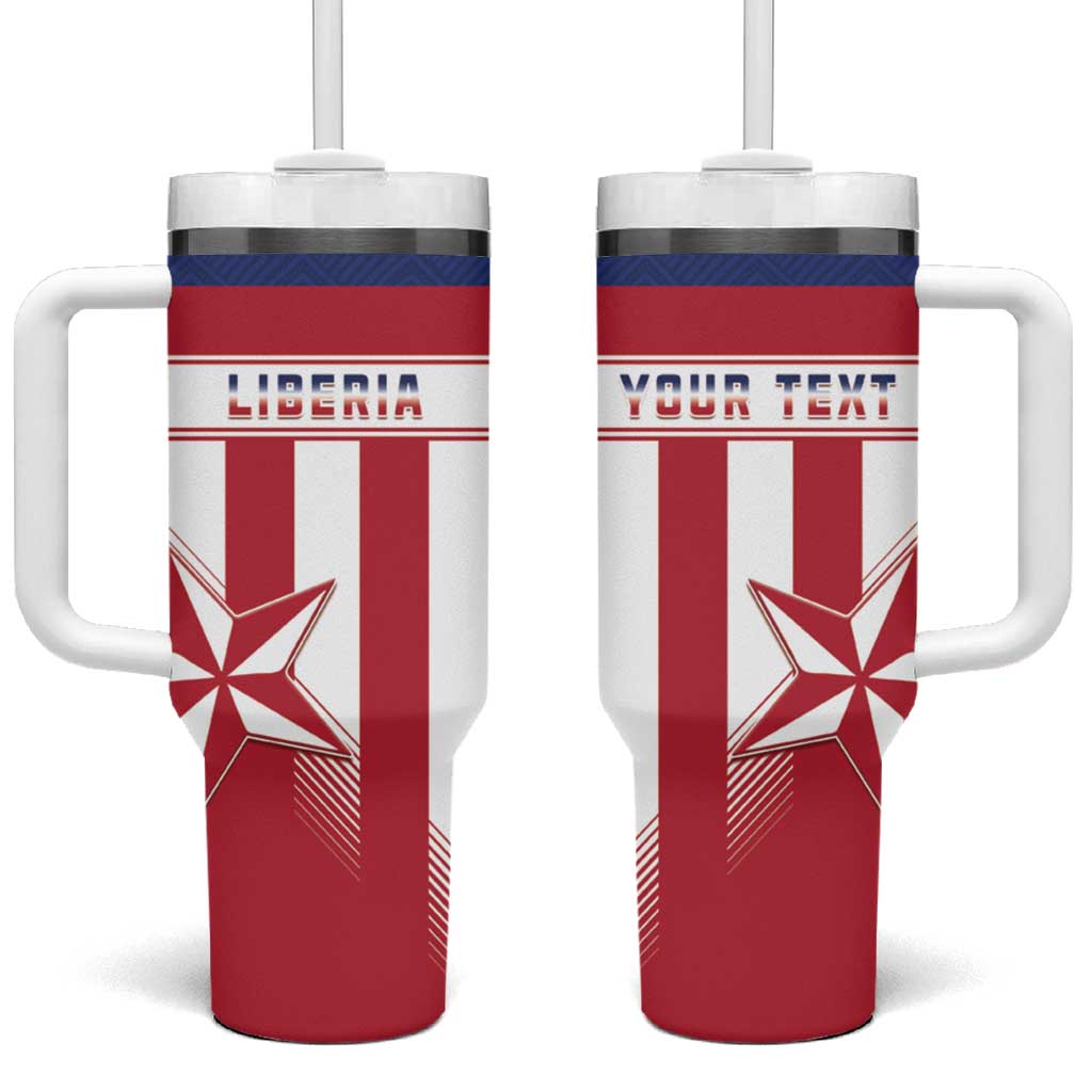 Custom Liberia Football Tumbler With Handle Sporty Style